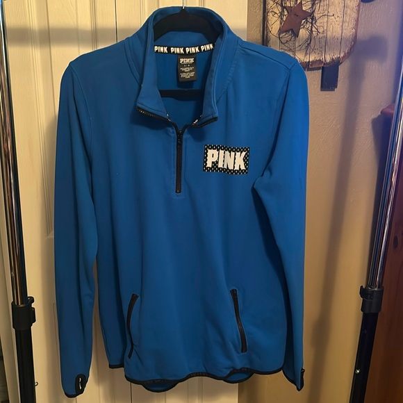 PINK Victoria's Secret Jackets & Blazers - Victoria’s Secret PINK Half Zip